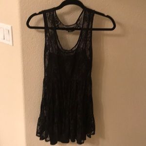 Black lace dress